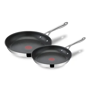 Zestaw Patelni Tefal E304S2 Jamie Oliver 24/28 Cm Stal Nierdzewna Tytanowa - Zestawy garnków i patelni - miniaturka - grafika 1