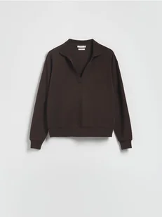 Reserved - Bluza z modalem - ciemnobrązowy - Bluzy damskie - miniaturka - grafika 1