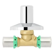 Łączniki, trójniki, kształtki - Zawór PEX odcinający podtynkowy 20 mm EQUATION - miniaturka - grafika 1