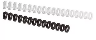 GBC Grzbiety CLICK 12mm PRZEZROCZYSTE 50szt 387319e - Grzbiety do bindownic - miniaturka - grafika 1