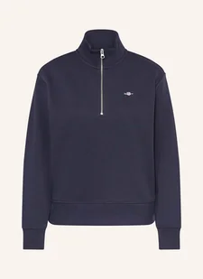 Gant Bluza Dresowa Typu Troyer Shield blau - GANT - Bluzy damskie - miniaturka - grafika 1