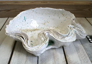 Organic Form -Shell - misa - ceramika art - Miski i półmiski - miniaturka - grafika 1