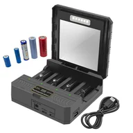 Powerbanki - Ładowarka SŁONECZNA SOLARNA do AKUMULATORKÓW Uniwersalna POWERBANK LATARKA - miniaturka - grafika 1