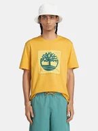 Koszulki męskie - T-shirt męski bawełniany Timberland TB0A5UDB M Zółty (194903976330). T-shirty męskie - miniaturka - grafika 1