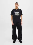 Koszulki męskie - Jack & Jones Koszulka w kolorze czarnym - miniaturka - grafika 1