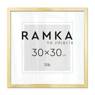 Ramki na zdjęcia - Ramka na zdjęcia 30x30 cm Złota - miniaturka - grafika 1