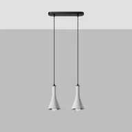 Lampy sufitowe - Rea lampa wisząca 2xE14 czarna/beton SL.1224 - miniaturka - grafika 1