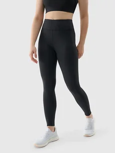 4F Legginsy sportowe w kolorze czarnym - Spodnie sportowe damskie - miniaturka - grafika 1