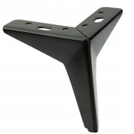 Meble modułowe i akcesoria - Nóżka meblowa Gwiazda czarna metal 13 cm noga do łóżka, sofy, komody loft - miniaturka - grafika 1