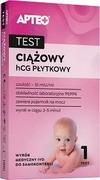 Testy ciążowe i diagnostyczne - Test diagnostyczny Apteo, Ciążowy hCG płytkowy, 1 sztuka - miniaturka - grafika 1