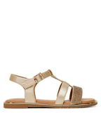 Buty dla dziewczynek - Tommy Hilfiger Sandały T3A2-33781-1372 M Złoty - miniaturka - grafika 1