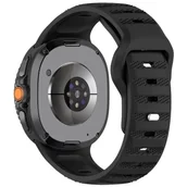 Akcesoria do smartwatchy - PASEK DO SAMSUNG GALAXY WATCH 8 40MM / 44 MM / 46 CLASSIC CZARNY - miniaturka - grafika 1