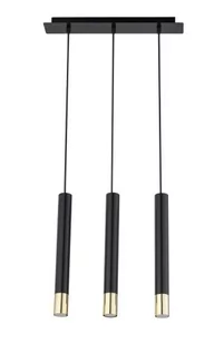 Sigma Sopel Grand lampa wisząca 3-punktowa czarna/złota 33395 - Lampy sufitowe - miniaturka - grafika 1
