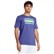 Koszulki sportowe męskie - Koszulka męska Under Armour Team Issue Wordmark SS Rozmiar: XL / Kolor: niebieski/zielony - miniaturka - grafika 1
