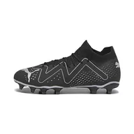 Piłka nożna - PUMA Męskie buty piłkarskie Future Match Fg/Ag, Puma Black Puma Silver, 40 EU - miniaturka - grafika 1