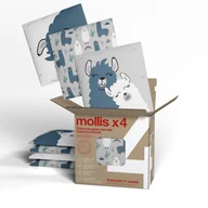 Panele ścienne i boazeria - Panele tapicerowane PRINT ALPAKI set 4 sztuki Mollis - miniaturka - grafika 1