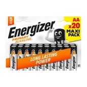 Baterie i akcesoria - Baterie alkaliczne Energizer Primary Alkaline AA, 20 szt. - miniaturka - grafika 1