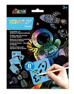 Zabawki kreatywne - Wydrapywanki Z Szablonami Kosmos - miniaturka - grafika 1
