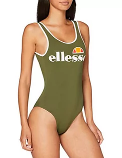 Stroje kąpielowe - Ellesse ellesse damski kostium kąpielowy liliowy Khaki 10 SGS06298 - grafika 1