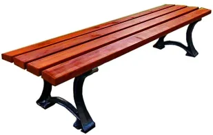 Ławka ogrodowa bez oparcia 150cm 7 kolorów P6-M25 - Ławki ogrodowe - miniaturka - grafika 1