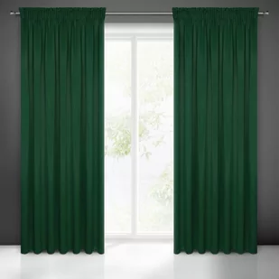 Eurofirany Zasłona LOGAN ciemnozielona 135 cm x 270 cm - Zasłony - miniaturka - grafika 1