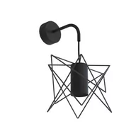 Lampy ścienne - Nowodvorski Lampa ścienna druciana kinkiet nowoczesna GSTAR śr. 25cm czarny 7796 - miniaturka - grafika 1