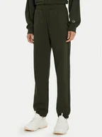 Spodnie sportowe damskie - Champion Spodnie dresowe 117583 Zielony Regular Fit - miniaturka - grafika 1