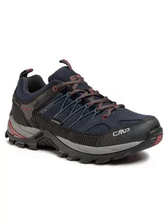 Trampki męskie - CMP Trekkingi Rigel Low Trekking Shoes Wp 3Q54457 Granatowy - grafika 1