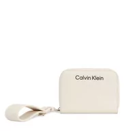 Portfele - Duży Portfel Damski Calvin Klein Gracie K60K611688 Beżowy - miniaturka - grafika 1