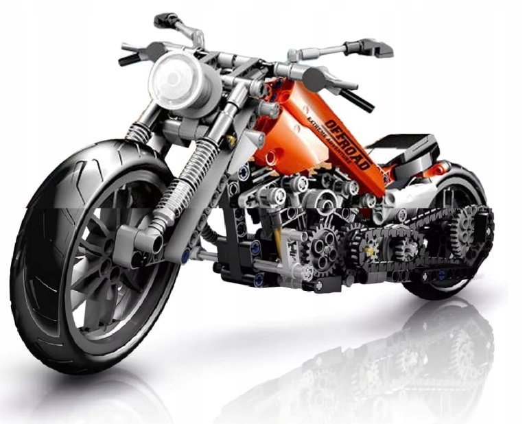Klocki konstrukcyjne motocykl chopper technic 436 elementów (436PCS)