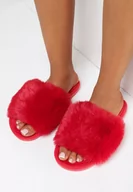 Kapcie damskie - Czerwone Kapcie Kharilea - miniaturka - grafika 1