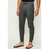 Dresy męskie - BOSS BLACK Spodnie dresowe Structure | Regular Fit - miniaturka - grafika 1