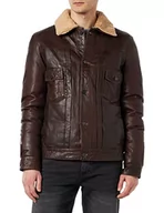 Kurtki męskie - Freaky Nation Męska kurtka skórzana Knud-FN (Dark Oak), L - miniaturka - grafika 1