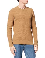 Bluzy męskie - Sisley Bluza męska, Beżowy 901, L - miniaturka - grafika 1