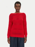 Swetry damskie - Morgan Sweter 251-MLOVE M Czerwony Regular Fit - miniaturka - grafika 1