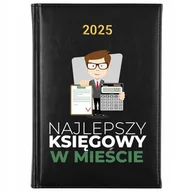 Notesy i bloczki - KALENDARZ TERMINARZ CZARNY NOTES PLANNER 2025 Prezent dla KSIĘGOWEGO WZ - miniaturka - grafika 1