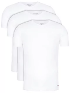 Piżamy męskie - Tommy Hilfiger Komplet 3 t-shirtów Vn Tee Ss 3 Pack Premium Essentialis 2S87903767 Biały Regular Fit - grafika 1