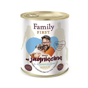 FAMILY FIRST - Mokra karma dla psa dorosłego JAGNIĘCINA Z ZIEMNIAKAMI puszka 800g - Mokra karma dla psów - miniaturka - grafika 1