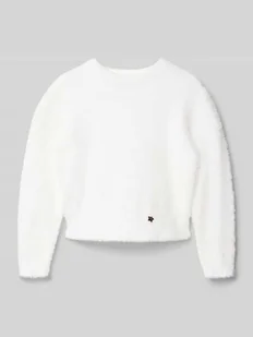 Bluza z aplikacją z logo - Swetry dla dziewczynek - miniaturka - grafika 1