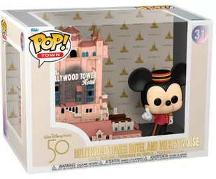 Funko POP! Town, figurka kolekcjonerska, Disney 50th, Hollywood Tower Hotel And Mickey Mouse, 31 - Figurki dla dzieci - miniaturka - grafika 1