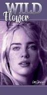 Okrycia kąpielowe dla dzieci - Ręcznik plażowy 70x140 Billie Eilish fioletowy bawełniany - miniaturka - grafika 1
