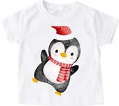 Koszulki dla dziewczynek - Koszulka z pingwinkiem dla dziecka santa77 - miniaturka - grafika 1