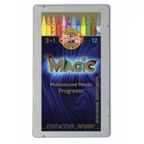 Koh-I-Noor Kredki Progresso Magic 12 kolorów - Kredki, ołówki, pastele i pisaki - miniaturka - grafika 1