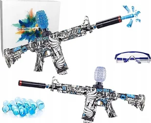 Karabin Pistolet Automat Na Kulki Żelowe Zestaw - Zabawki militarne - miniaturka - grafika 1