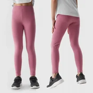 Legginsy - 4F LEGGINSY DZIEWCZĘCE DZIANINOWE DŁUGIE DZIECIĘCE SS24 - miniaturka - grafika 1