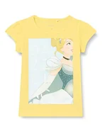 Koszulki i topy damskie - Bestseller A/S Niemowlęta dziewczynka NMFMOMI Disney SS TOP Box WDI T-shirt, Aspen Gold, 86, złoty (Aspen Gold), 86 cm - miniaturka - grafika 1