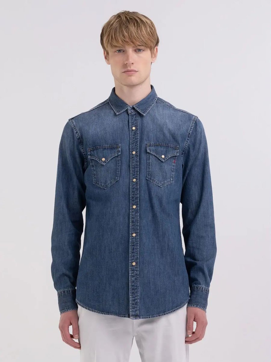 camicie uomo replay m4860b.26c.62a 009