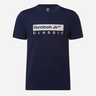 Koszulka męska bawełniana Reebok Gs Reebok Classic Ss 100070394 S Granatowa (4066761053262) - Koszulki męskie - miniaturka - grafika 1