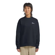 Koszulki i topy damskie - Damska koszulka z krótkim rękawem Jack Wolfskin ESSENTIAL CREWNECK W dark navy - XS - miniaturka - grafika 1
