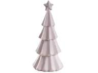 Choinki - Choinka Sztuczna Z Gwiazdą Welurowa Biała 30 Cm - miniaturka - grafika 1